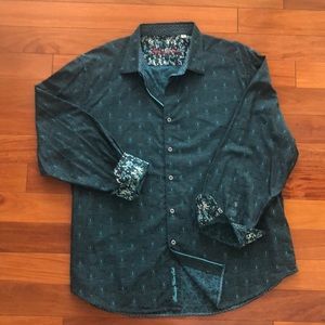 Robert Graham 3XL Teal and Navy